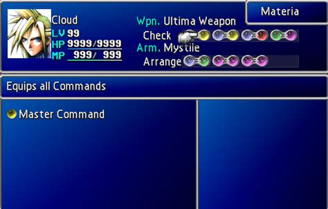 ff7 master materia|ff7 master command materia.